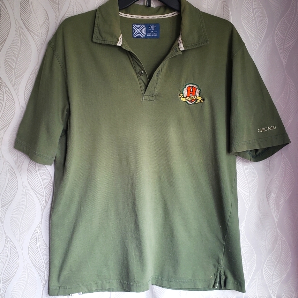 Green Cotton Hooters Chicago Polo